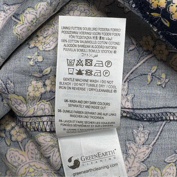 NWT Boden Cut Out Puff Short Sleeve Floral Mini Dress Size 2R - Picture 14 of 16